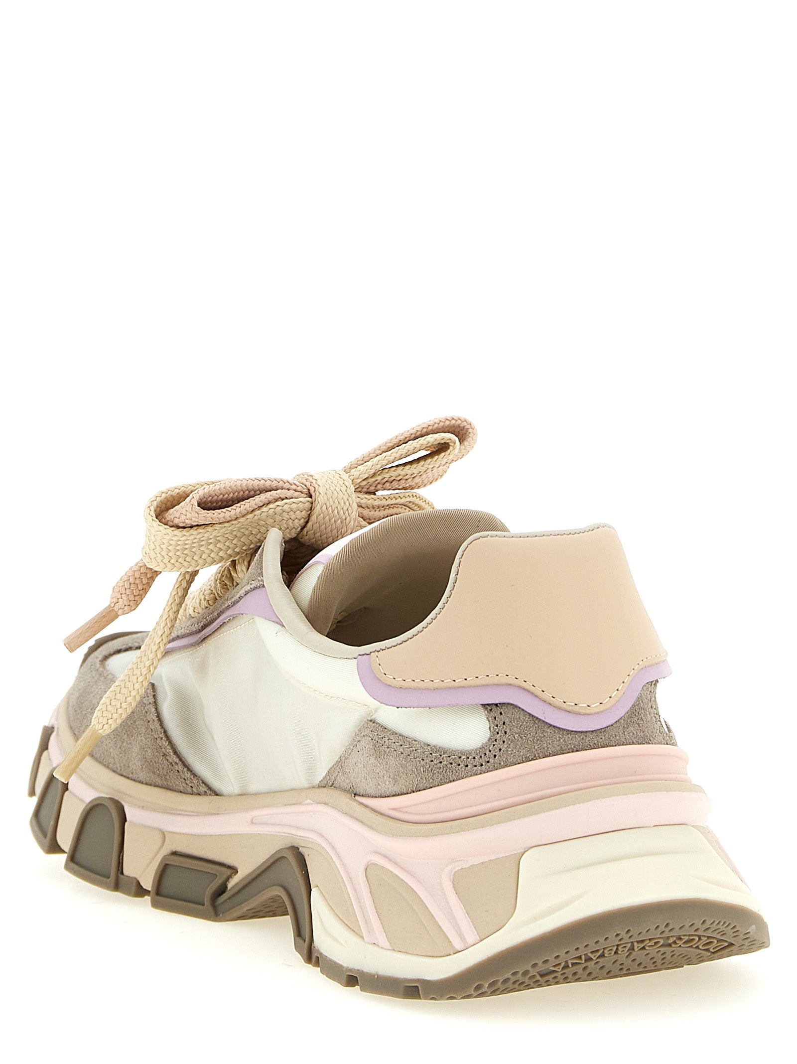 Beige Calfskin Athletic Sneakers