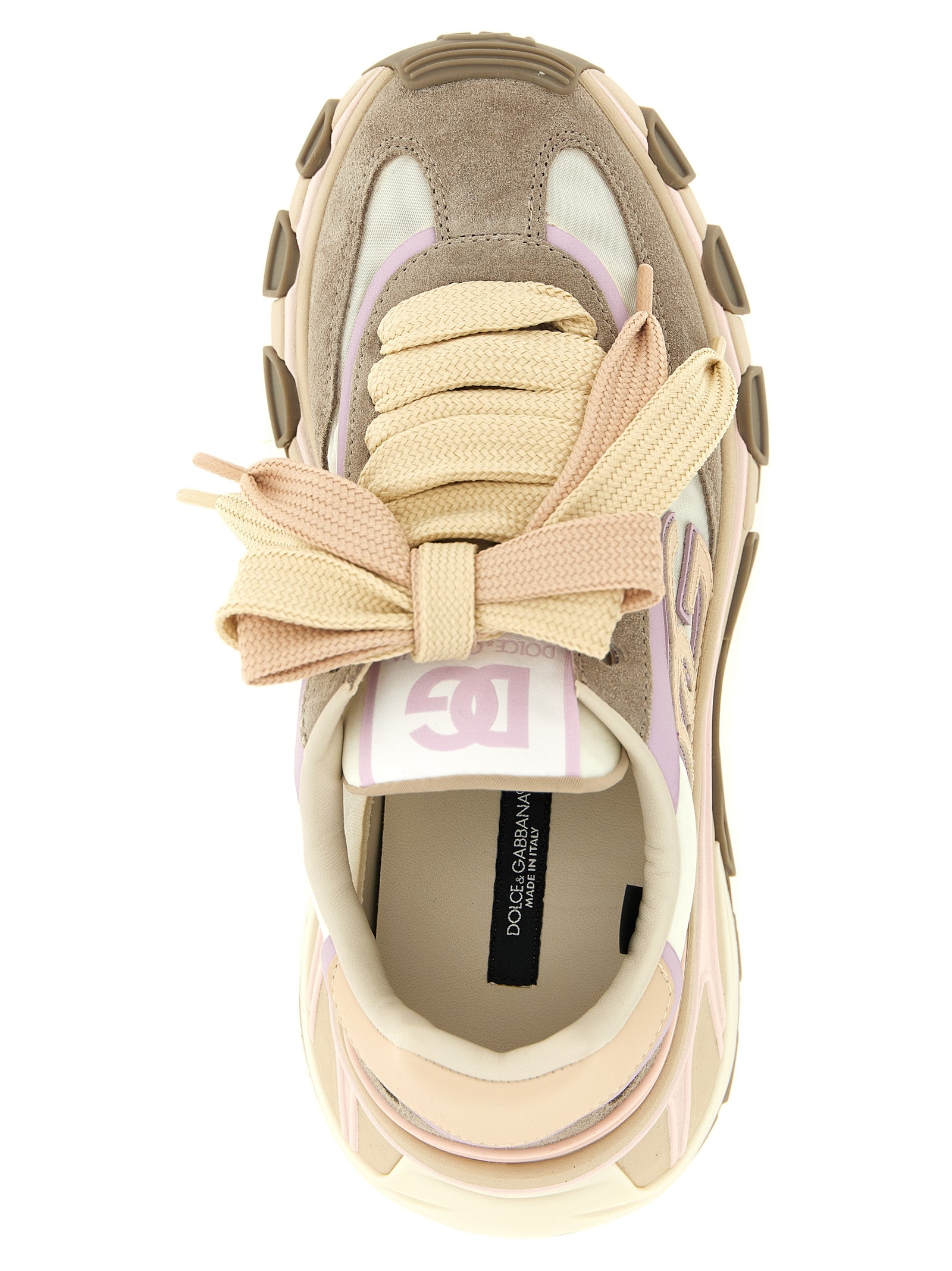 Beige Calfskin Athletic Sneakers