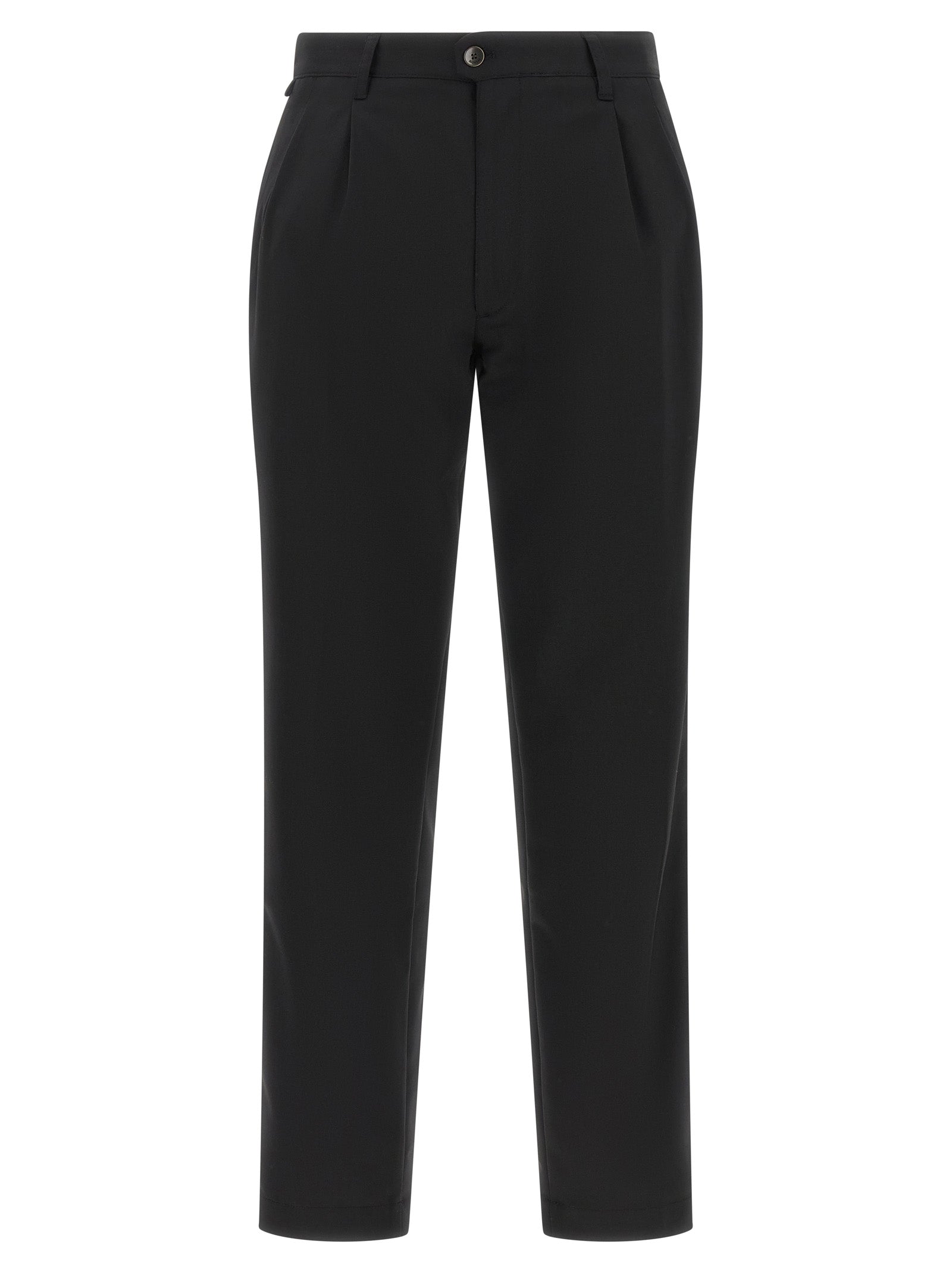 Black Polyester Dress Pants