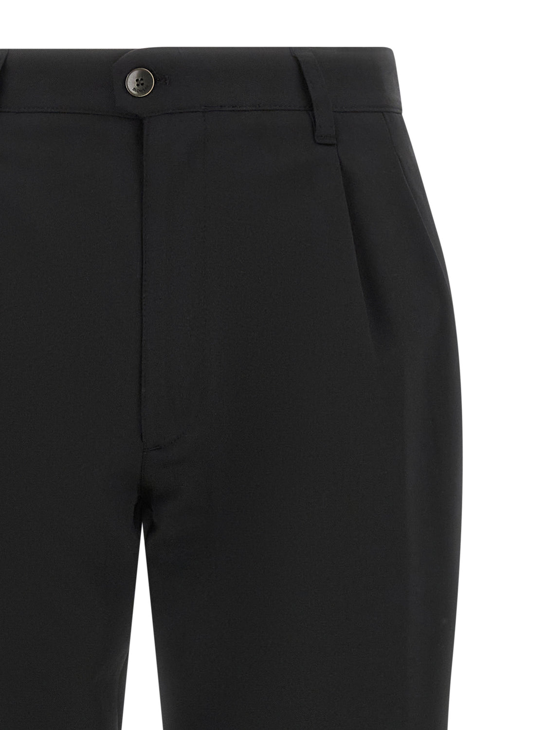 Black Polyester Dress Pants