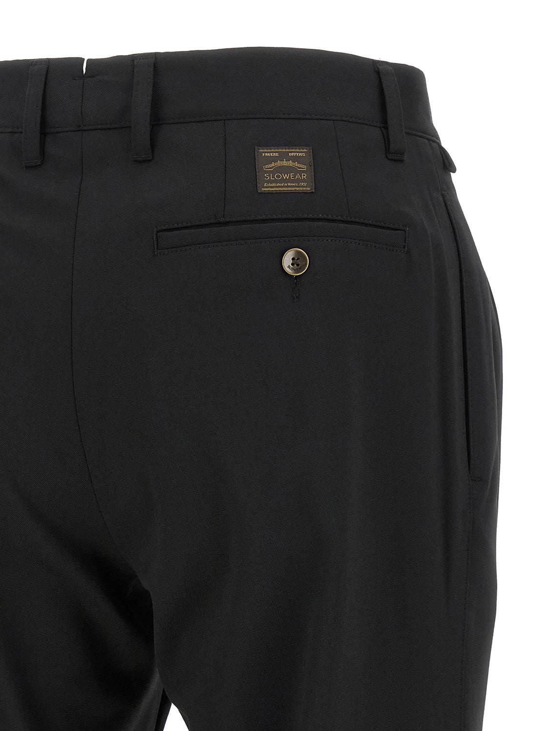 Black Polyester Dress Pants