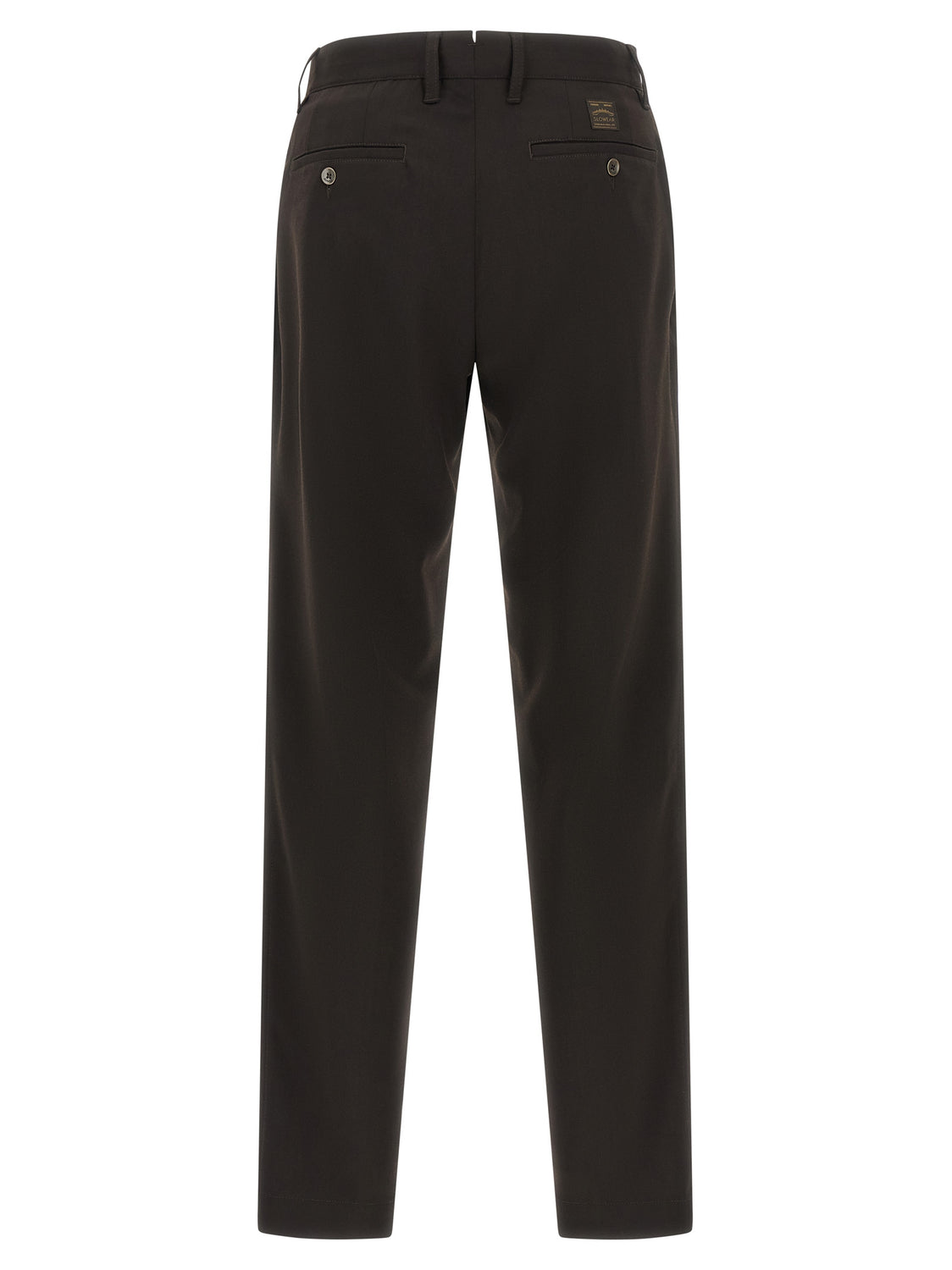 Brown Polyester Dress Pants