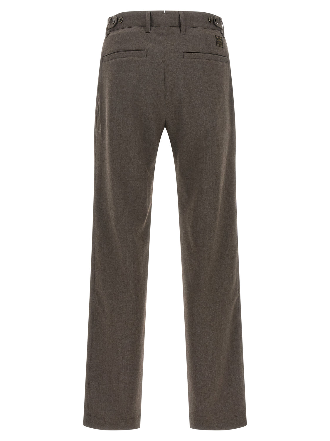 Brown Polyester Dress Pants