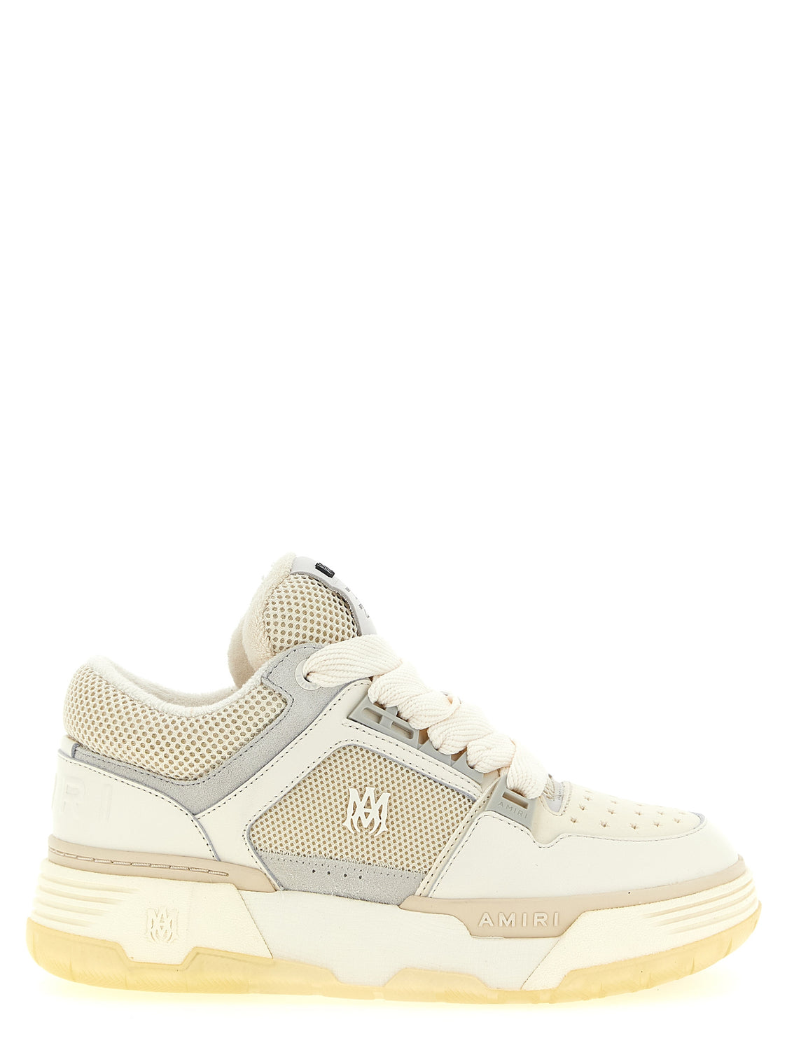 White Calfskin Chunky Sneakers