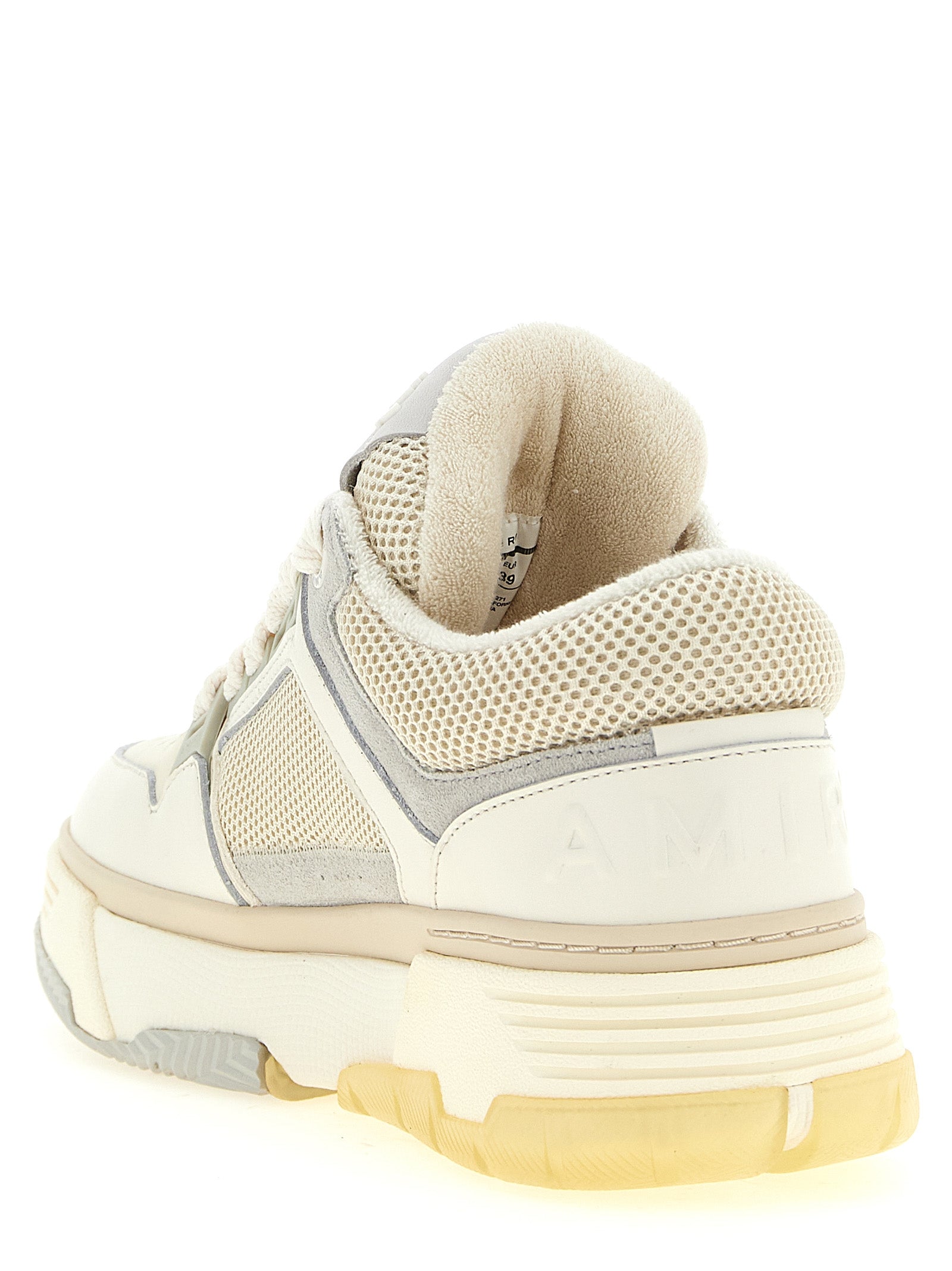 White Calfskin Chunky Sneakers
