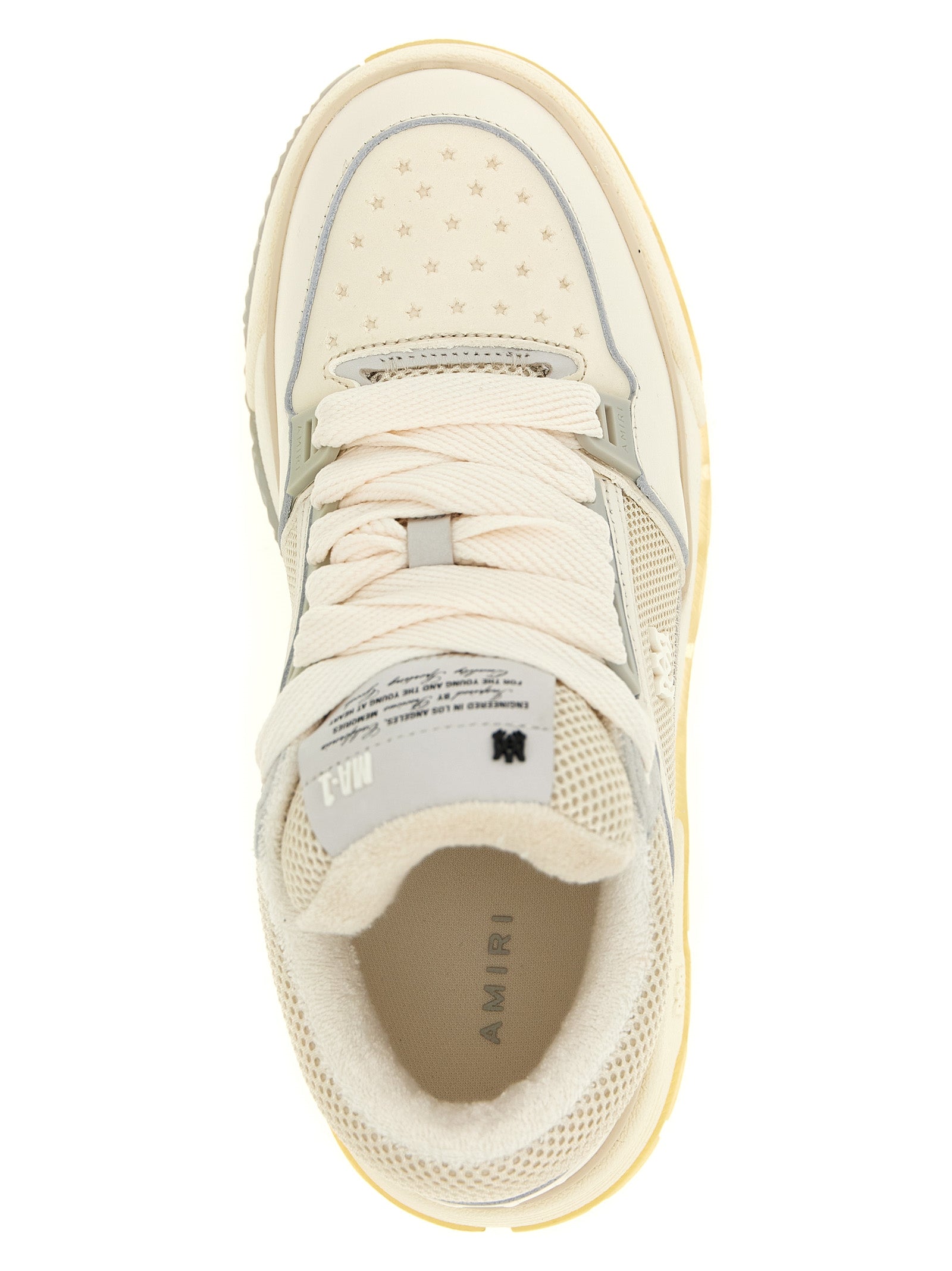 White Calfskin Chunky Sneakers