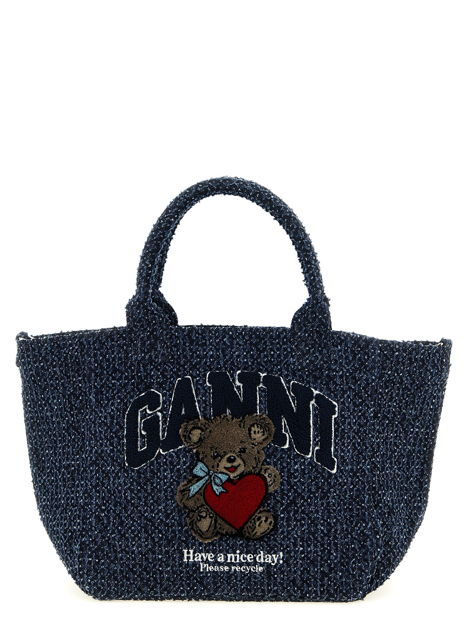 Blue Organic Cotton Tote Bag
