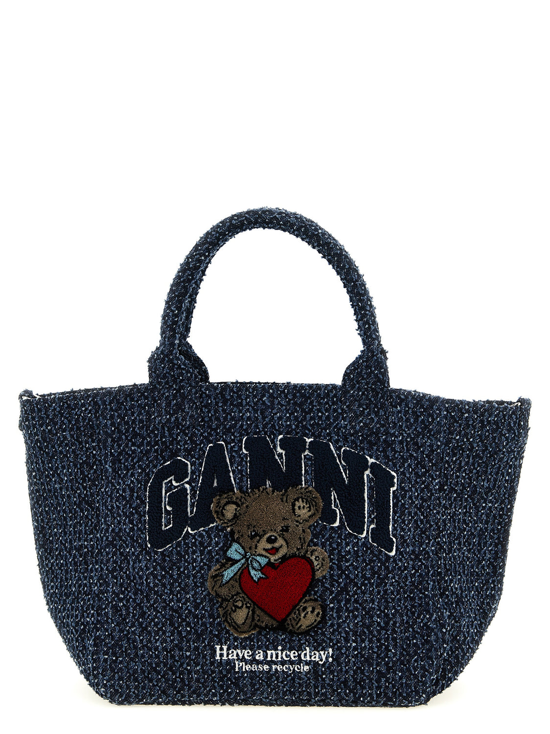 Blue Organic Cotton Tote Bag