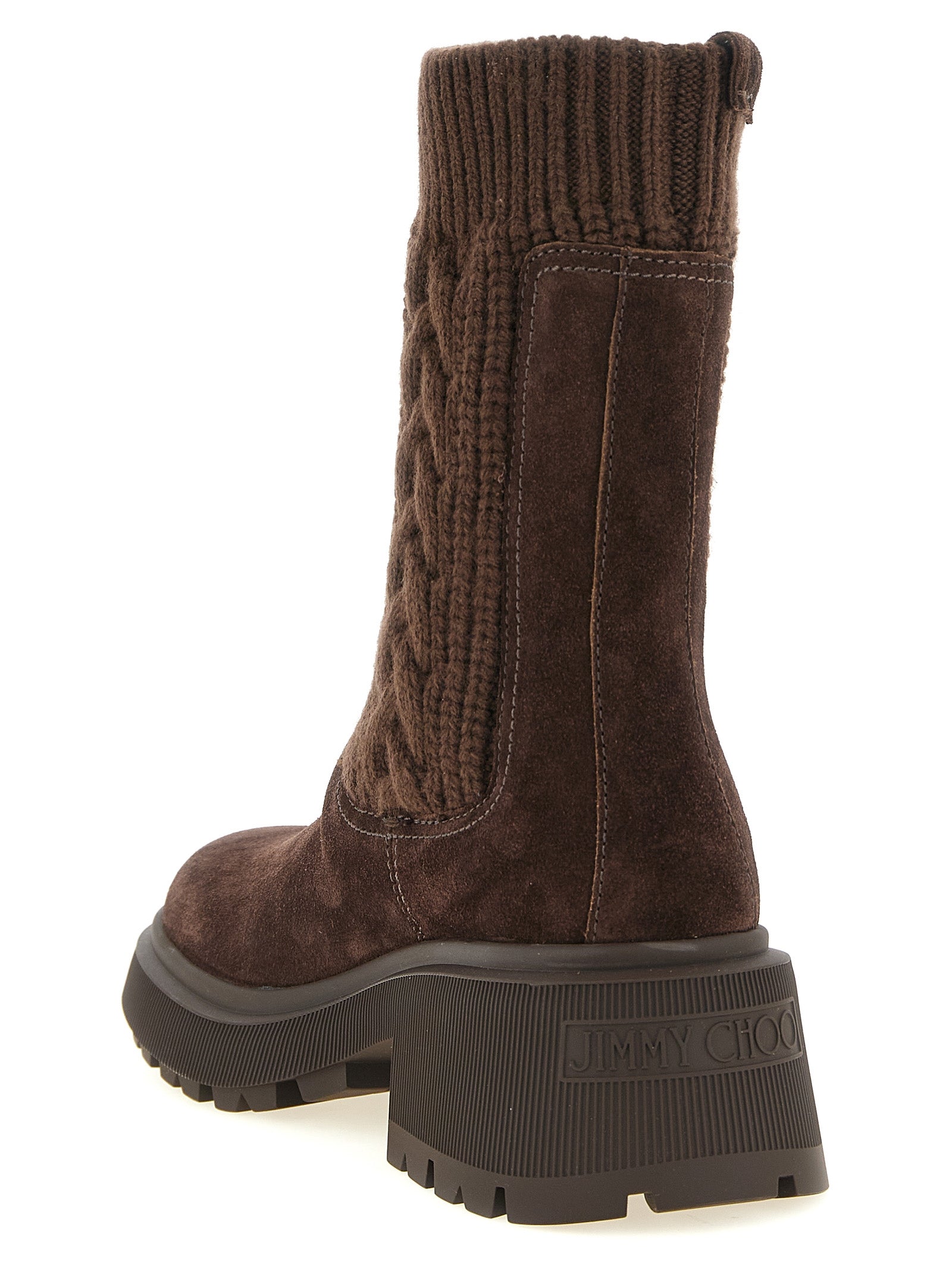 Brown Lamb Leather Ankle Boots