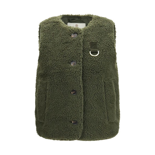 Bicolor Polyester Sleeveless Jacket