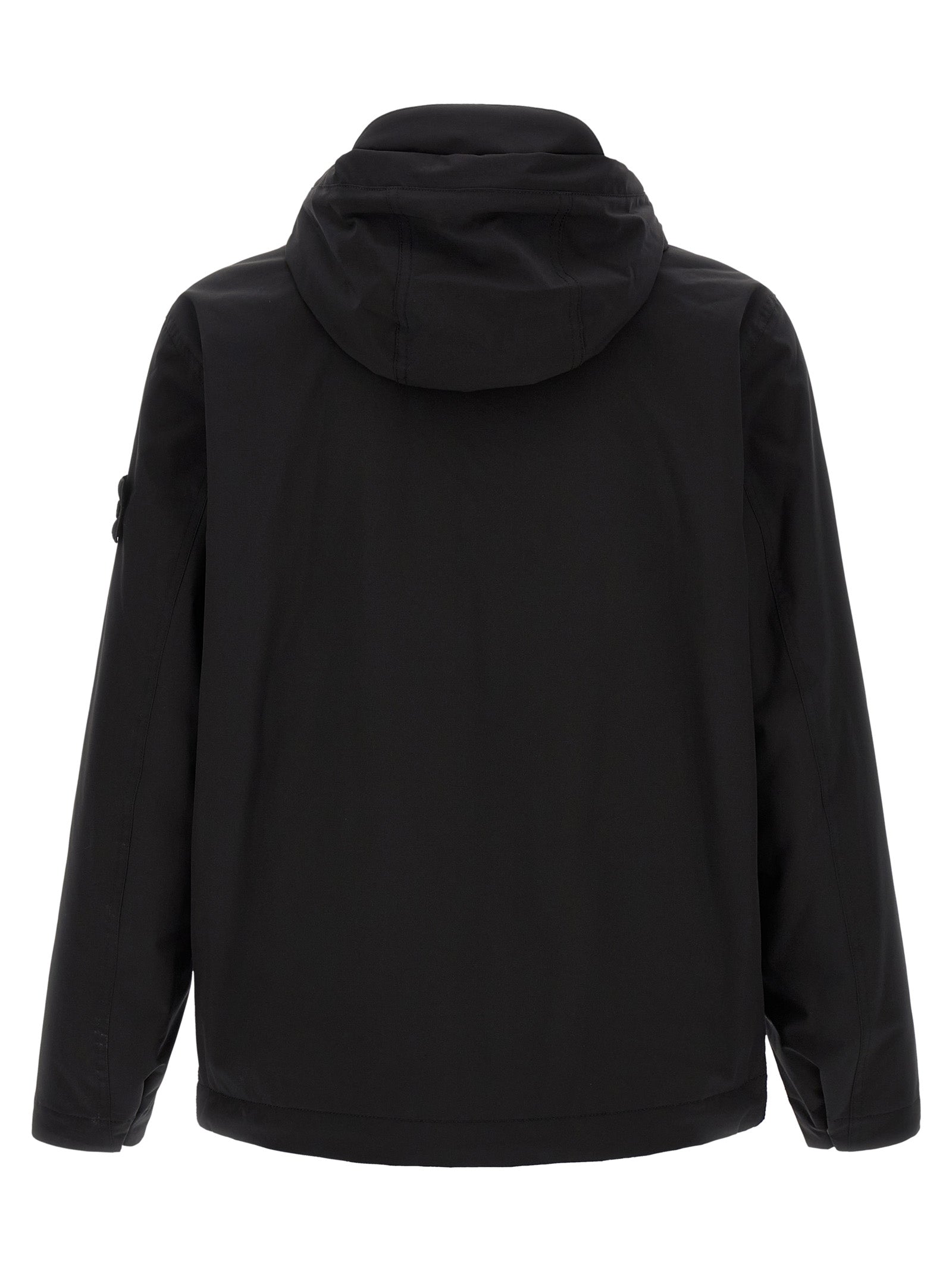Black Polyester Shell Jacket