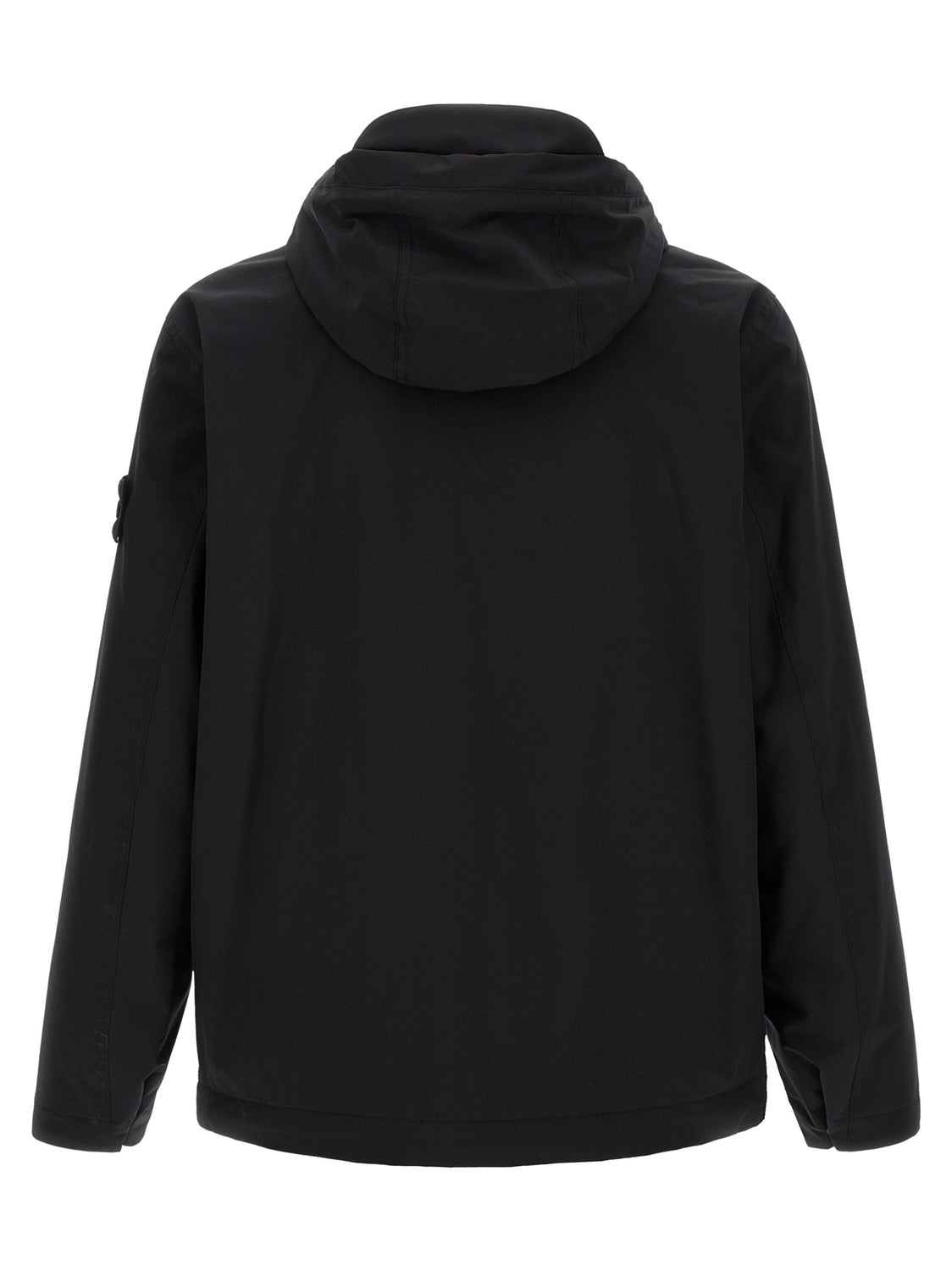 Black Polyester Shell Jacket