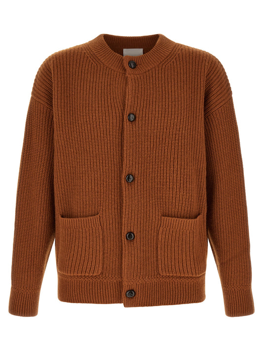 Brown Merino Wool Cardigan