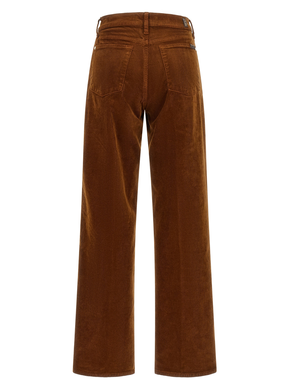 Brown Cotton Casual Pants