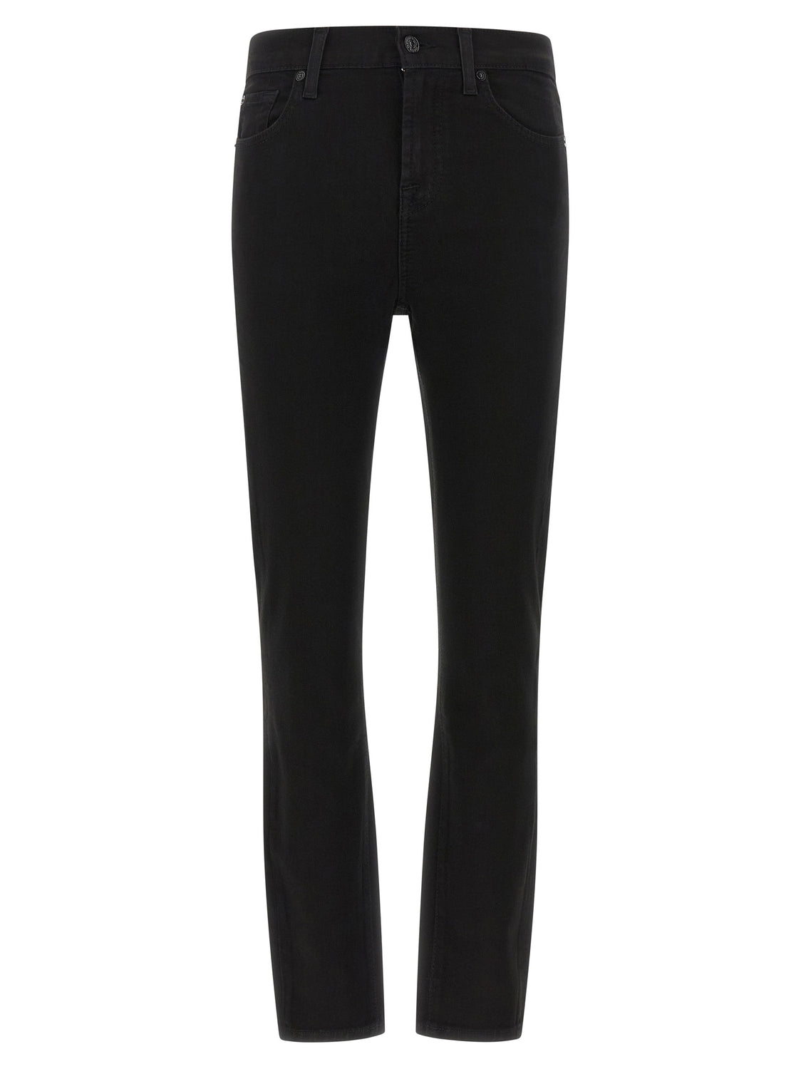 Black Cotton Skinny Jeans