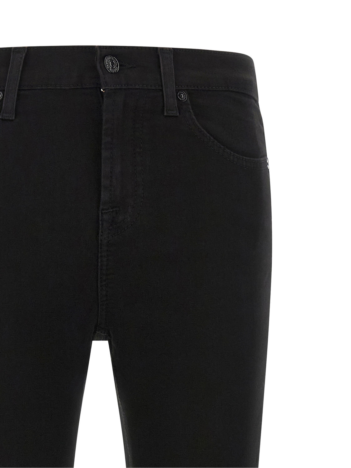 Black Cotton Skinny Jeans