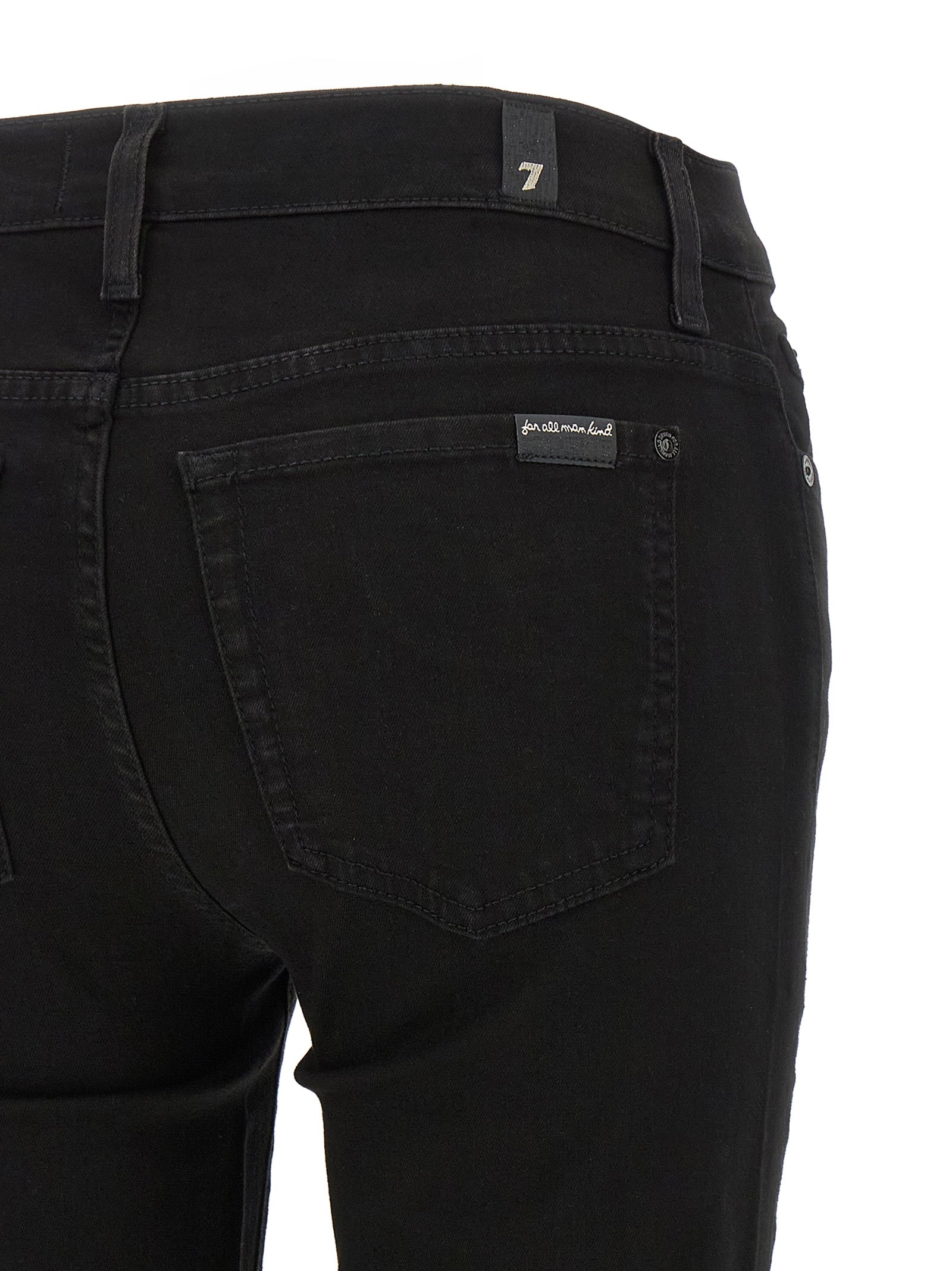 Black Cotton Skinny Jeans