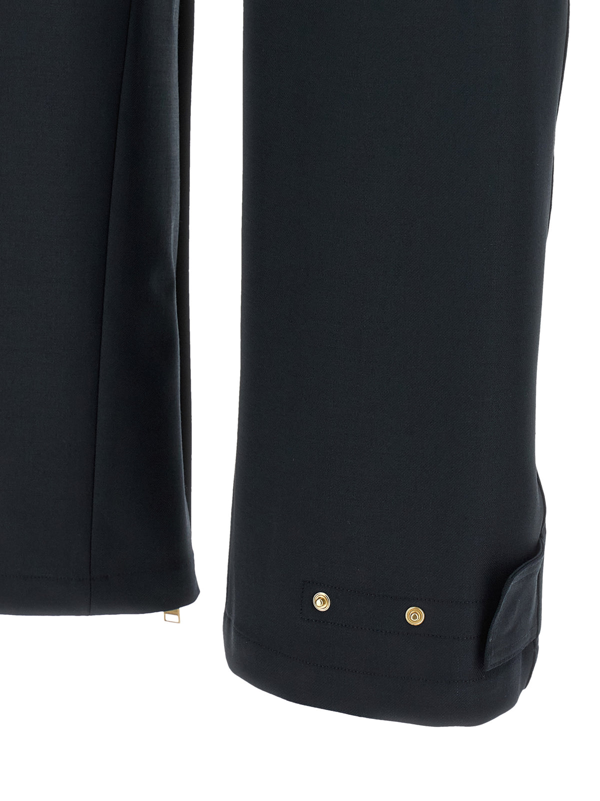 Blue Polyester Cargo Pants