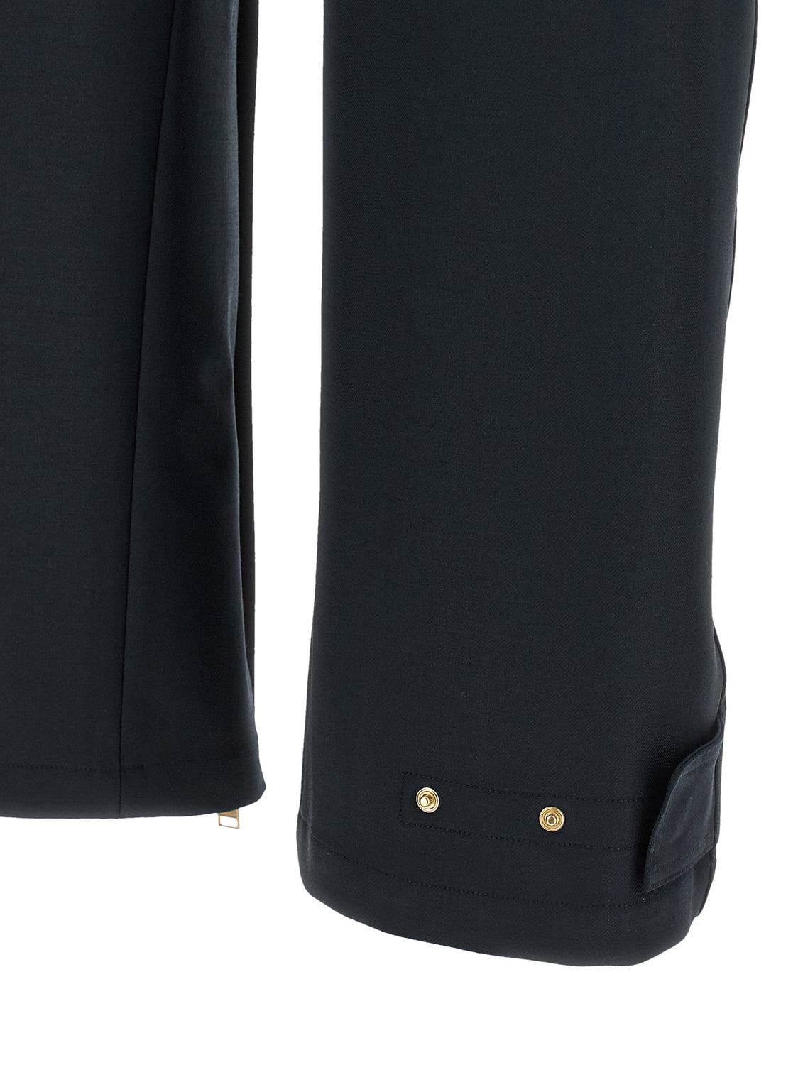 Blue Polyester Cargo Pants