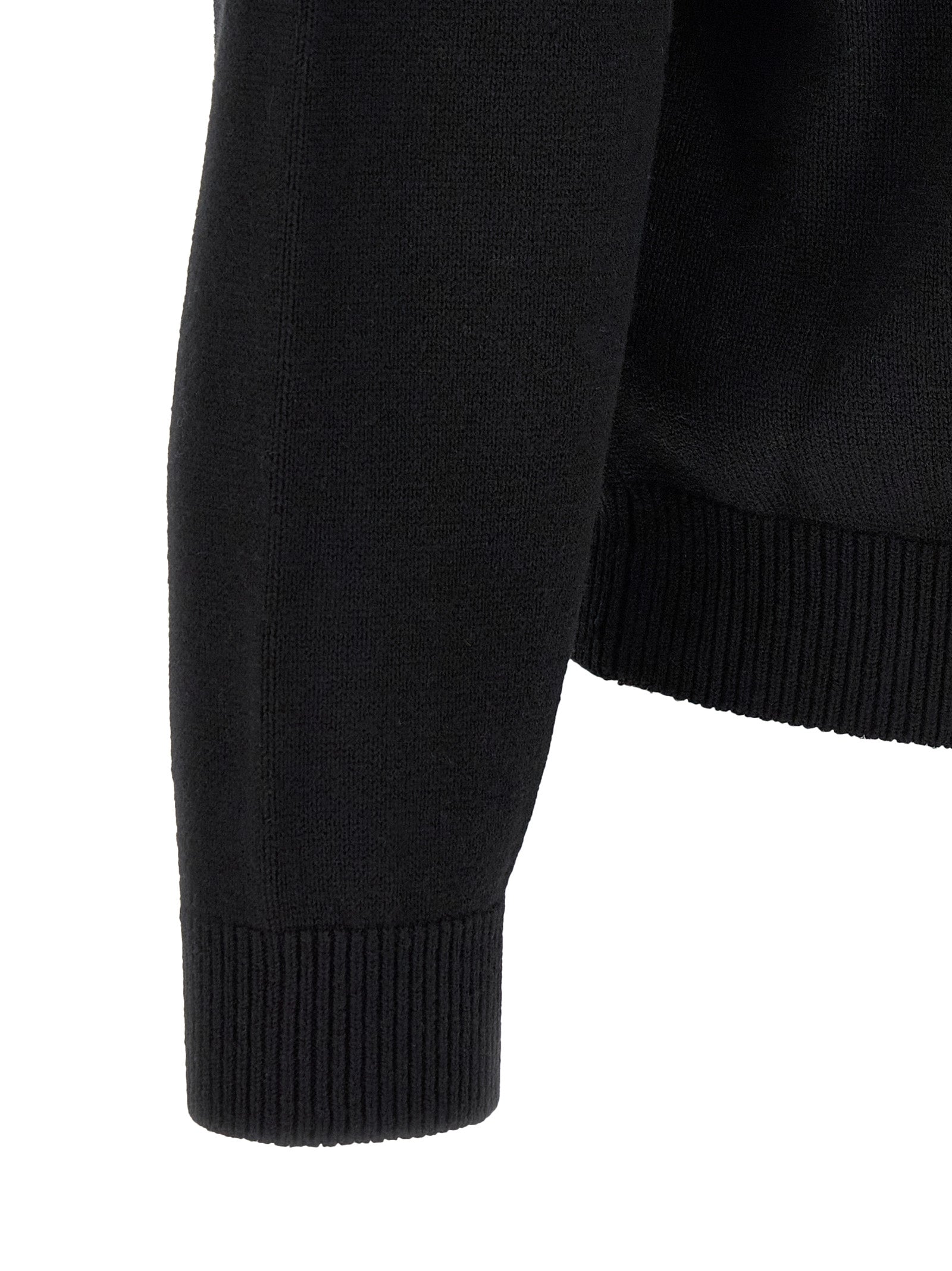 Black Cotton Sweatshirt