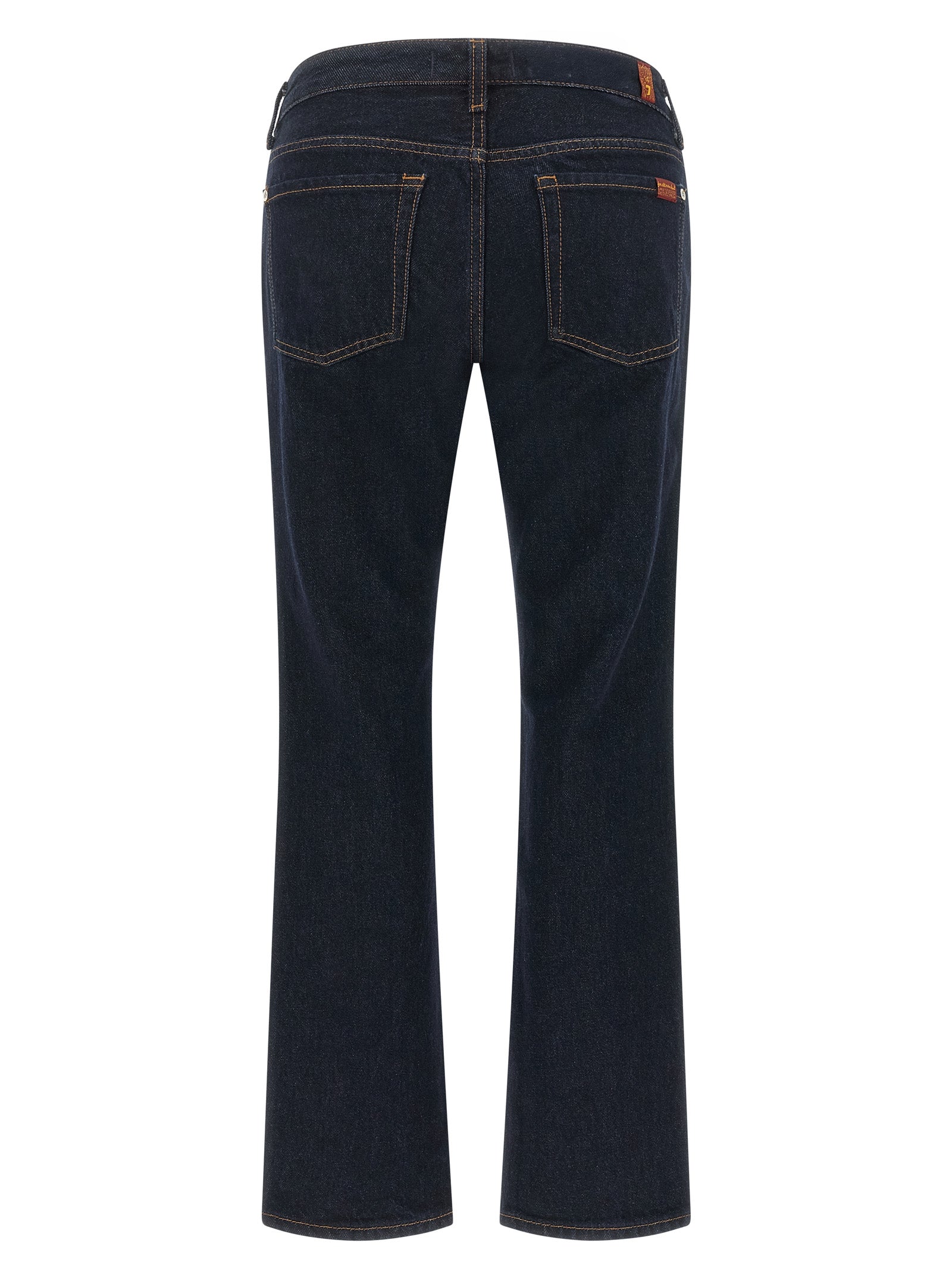 Blue Cotton Bootcut Jeans