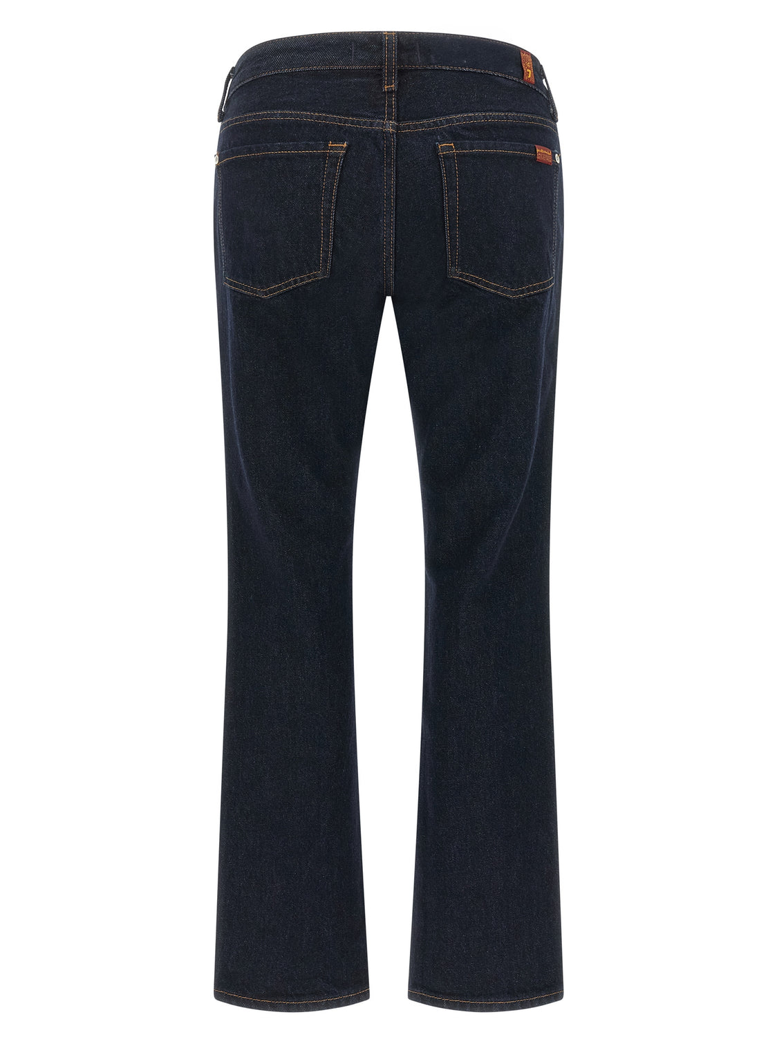 Blue Cotton Bootcut Jeans