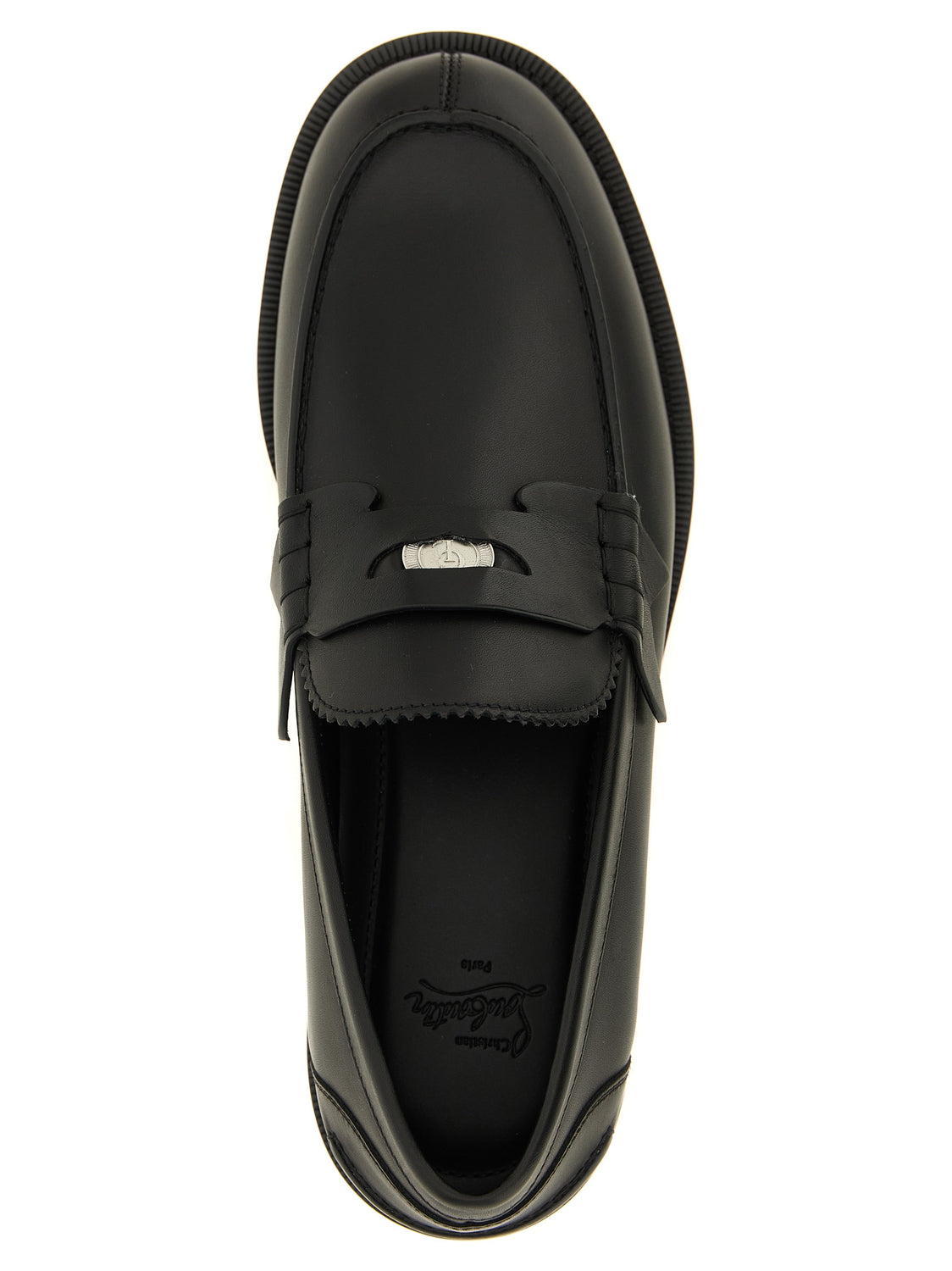 Black Calfskin Slip-On Loafers