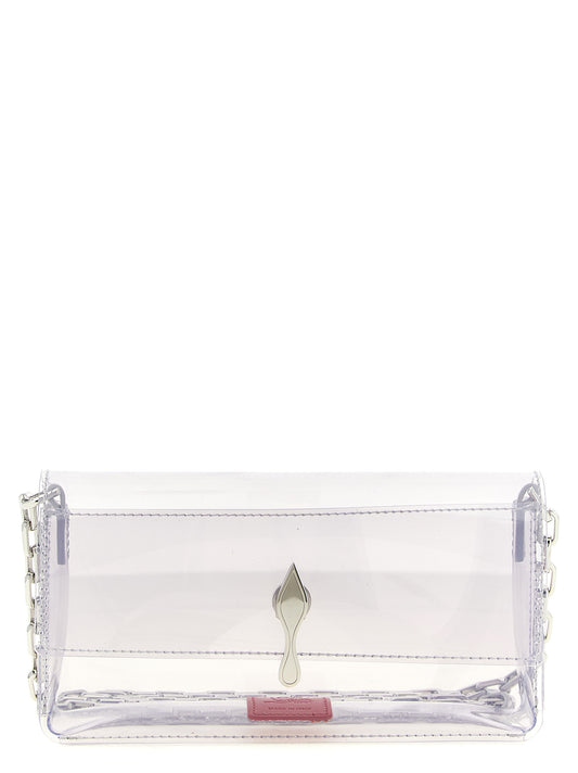 Silver Pvc Clutch Bag