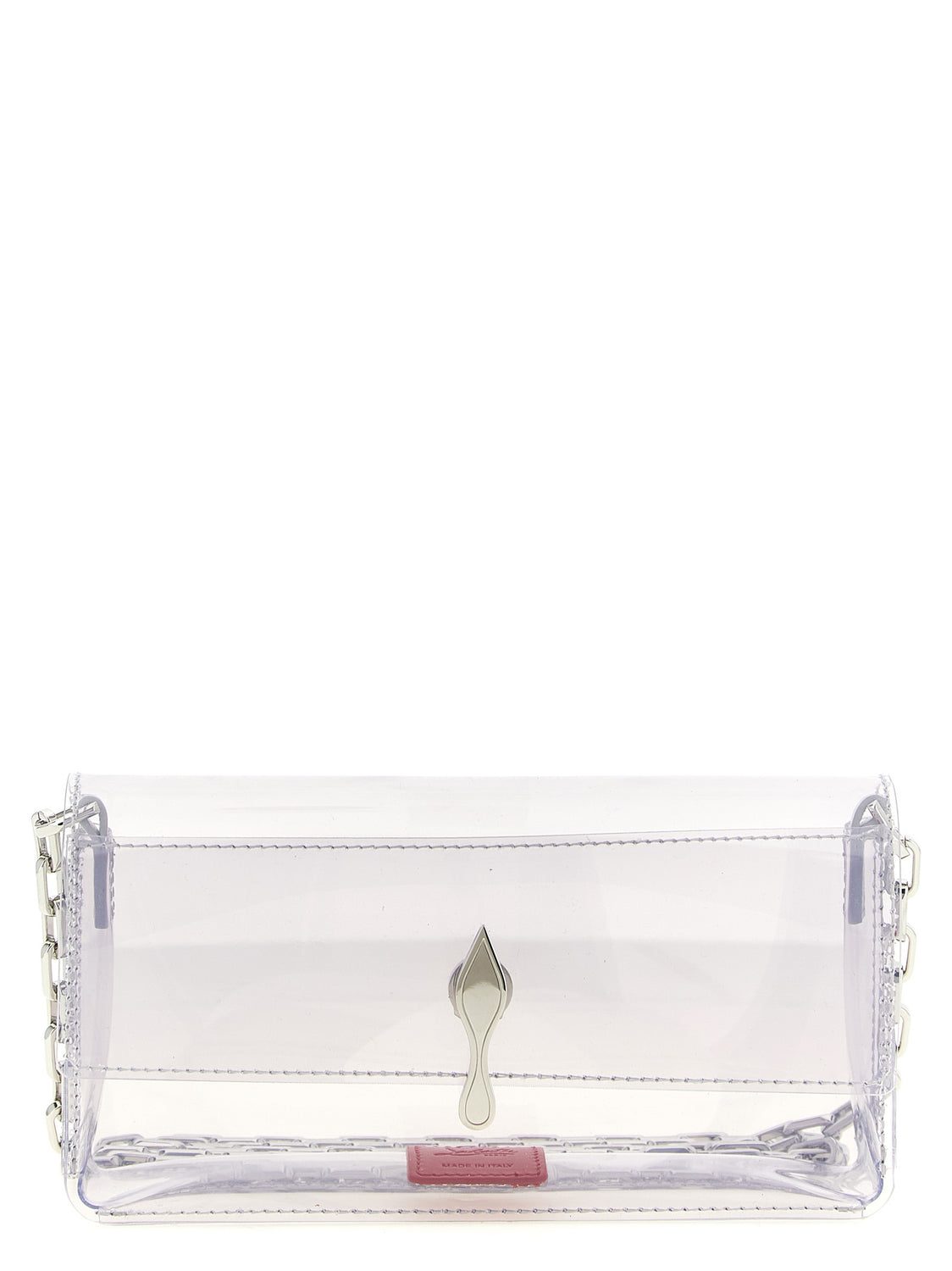 Silver Pvc Clutch Bag