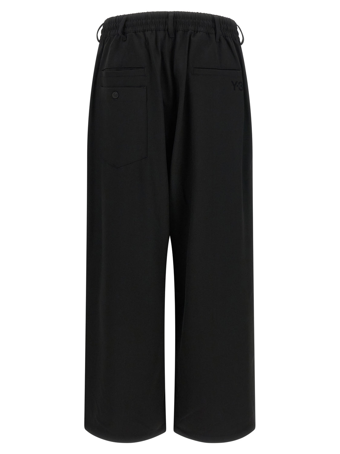Black Wool Casual Pants