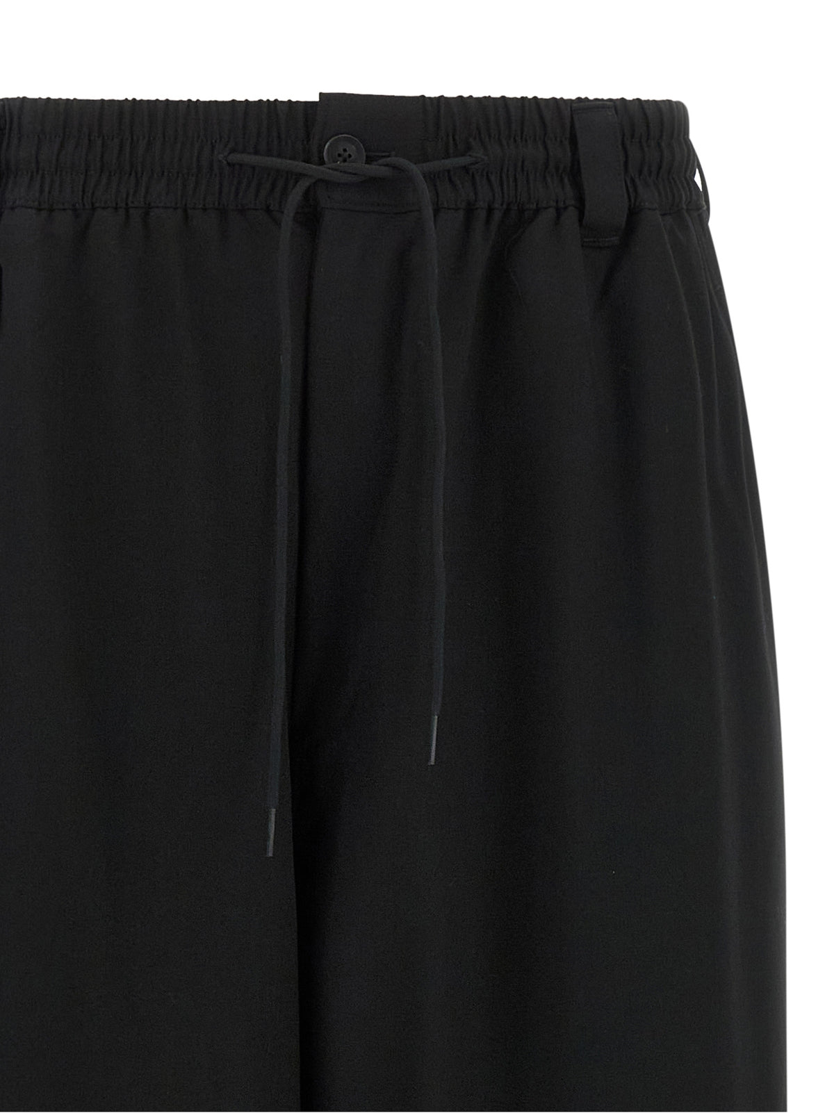 Black Wool Casual Pants