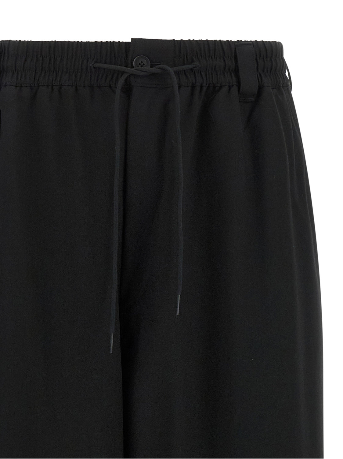 Black Wool Casual Pants