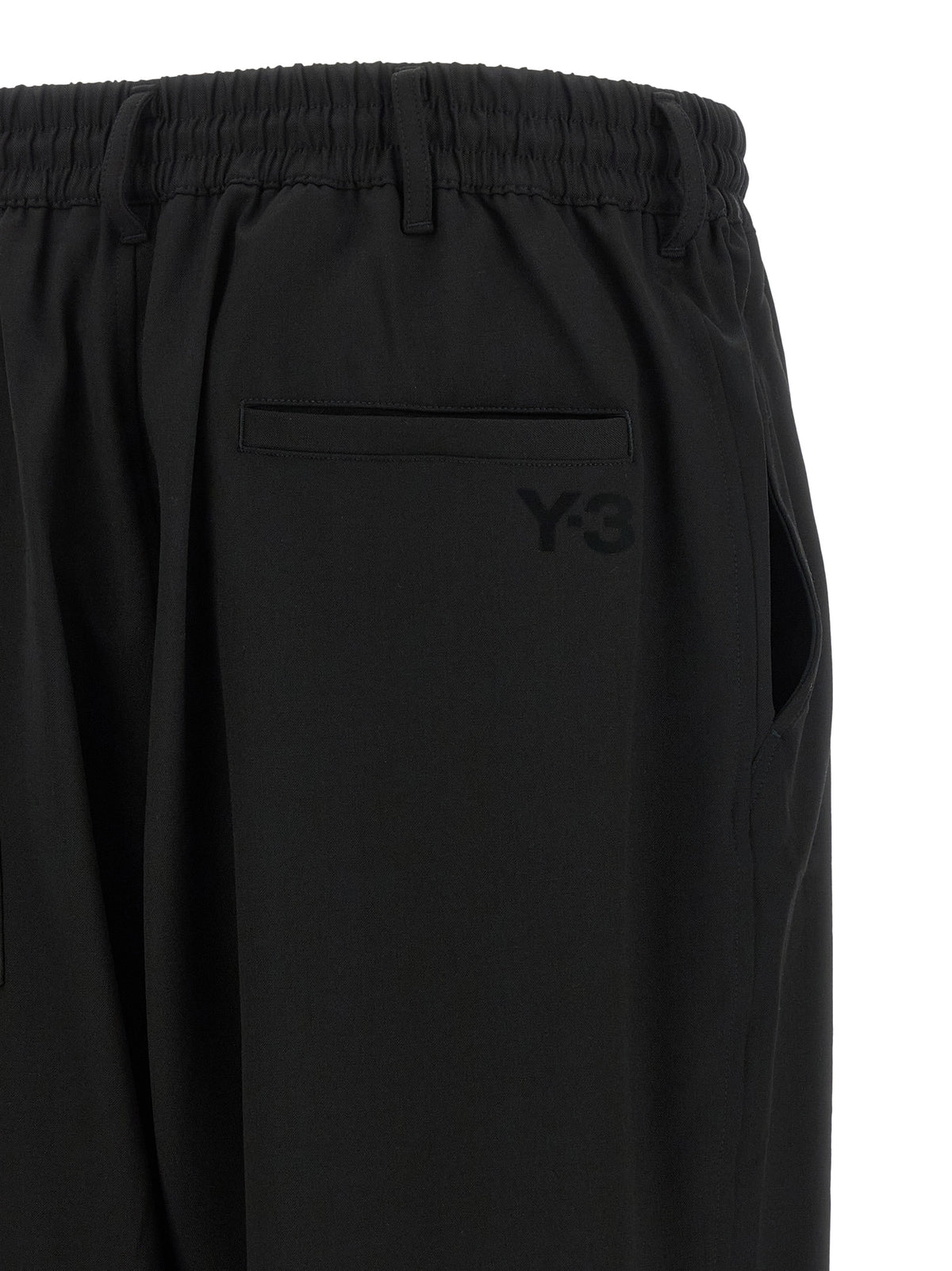 Black Wool Casual Pants