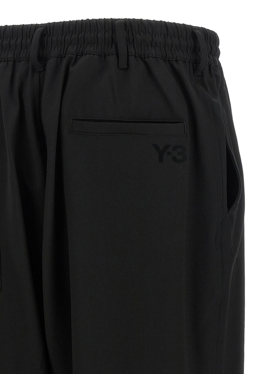 Black Wool Casual Pants
