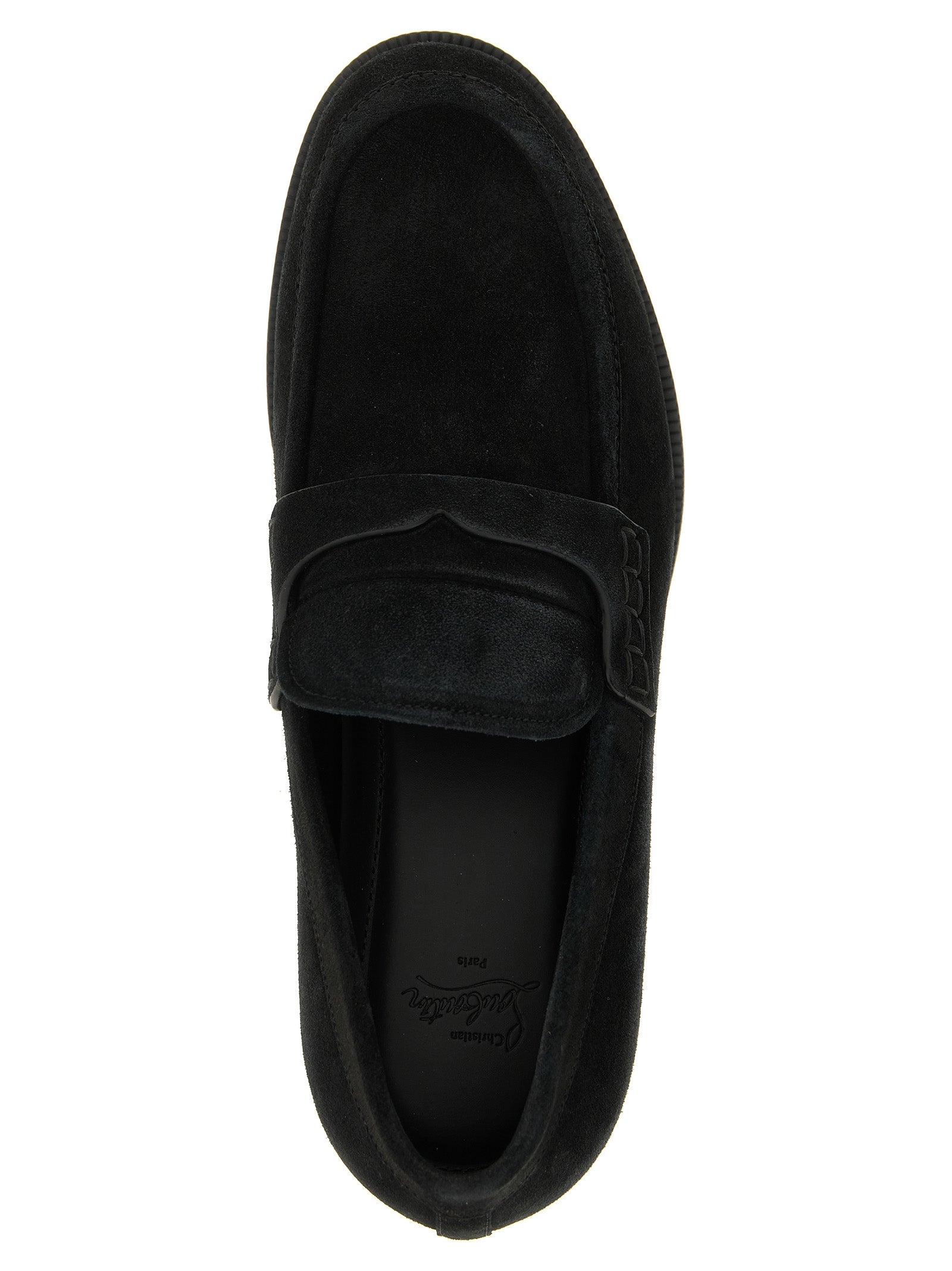 Black Calfskin Slip-On Loafers