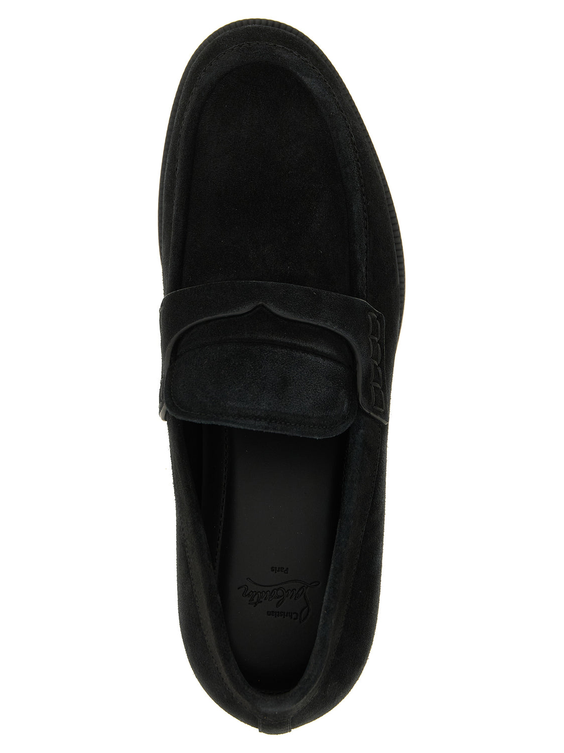 Black Calfskin Slip-On Loafers