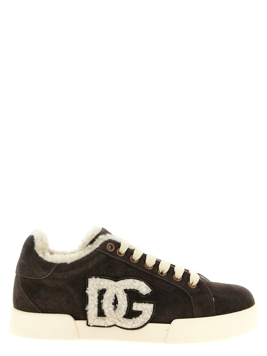 Brown Calfskin Low Top Sneakers