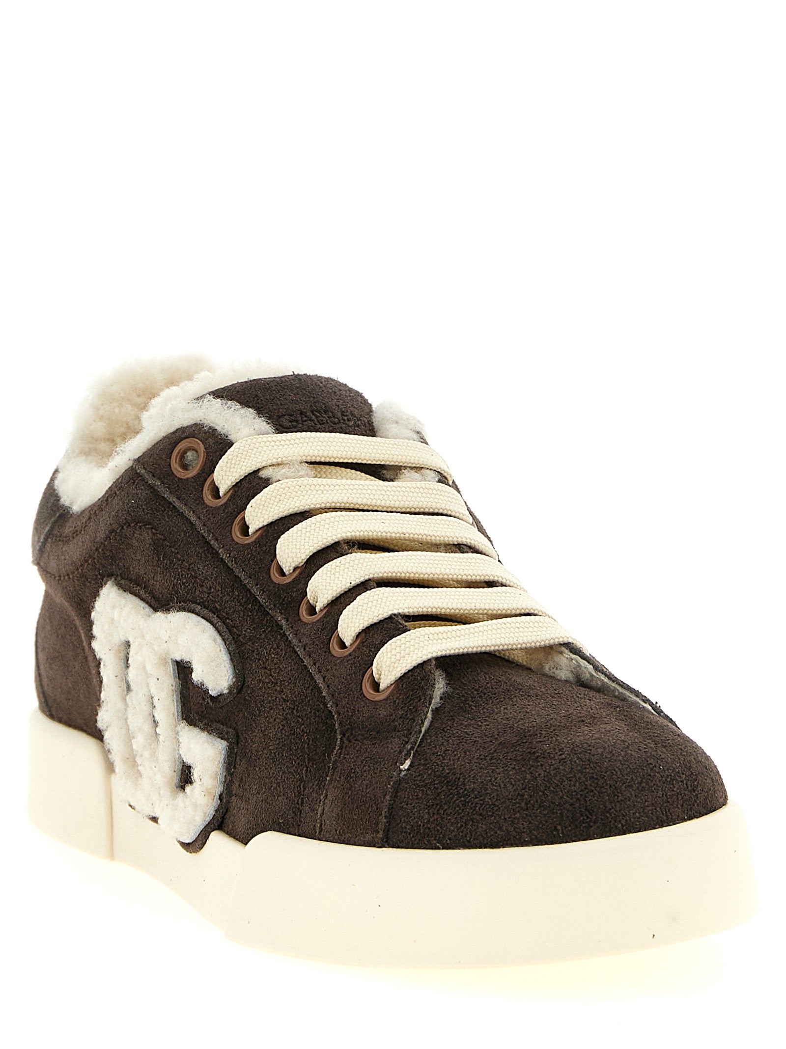 Brown Calfskin Low Top Sneakers