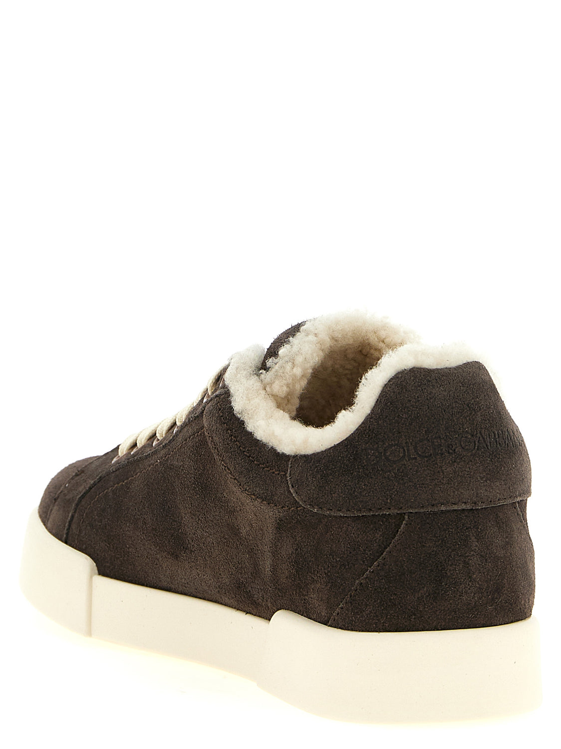 Brown Calfskin Low Top Sneakers
