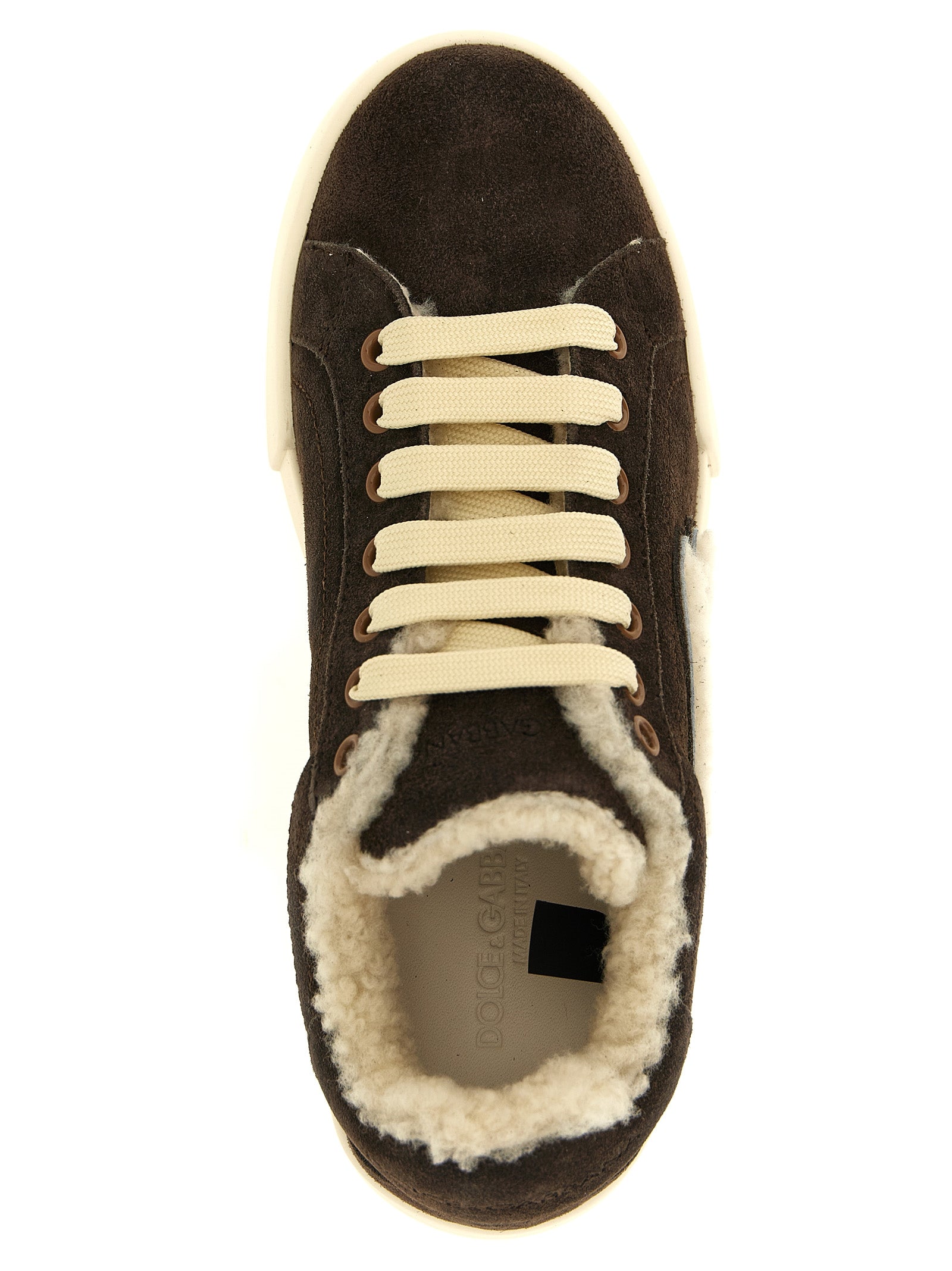 Brown Calfskin Low Top Sneakers