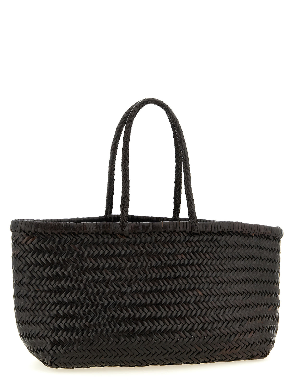 Brown Calfskin Shoulder Bag