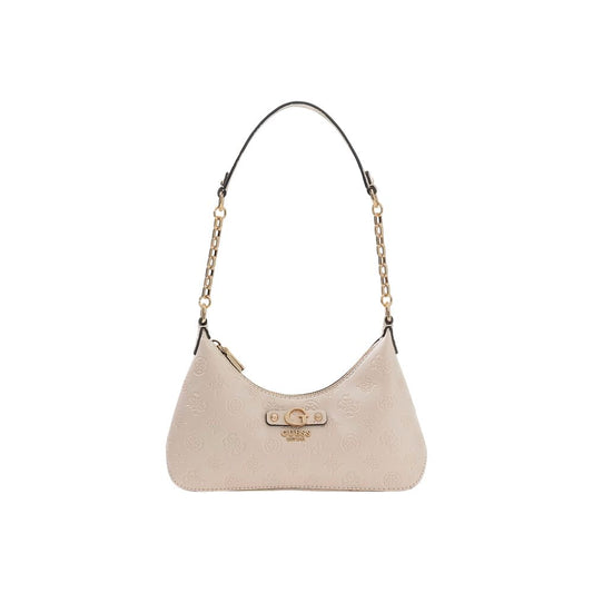 Beige Polyethylene Handbag