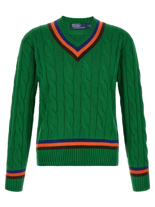Bicolor Wool Cardigan