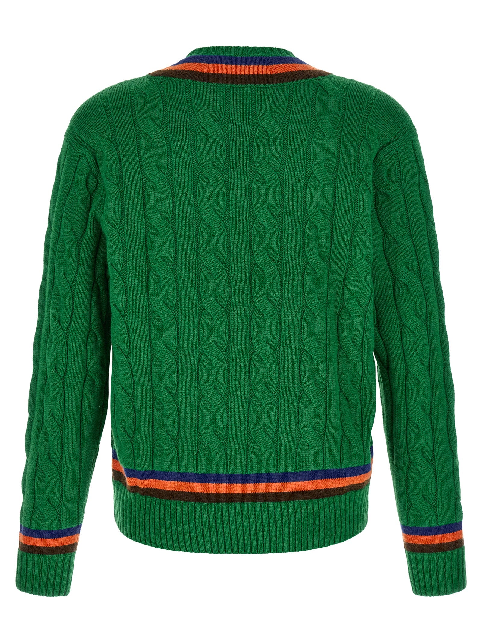 Bicolor Wool Cardigan