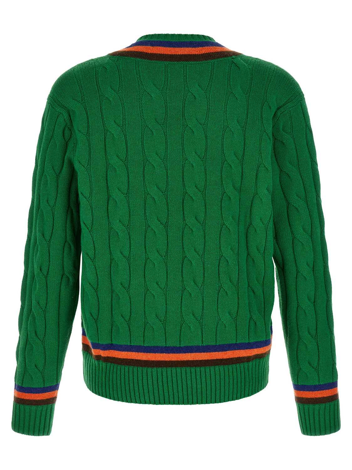 Bicolor Wool Cardigan