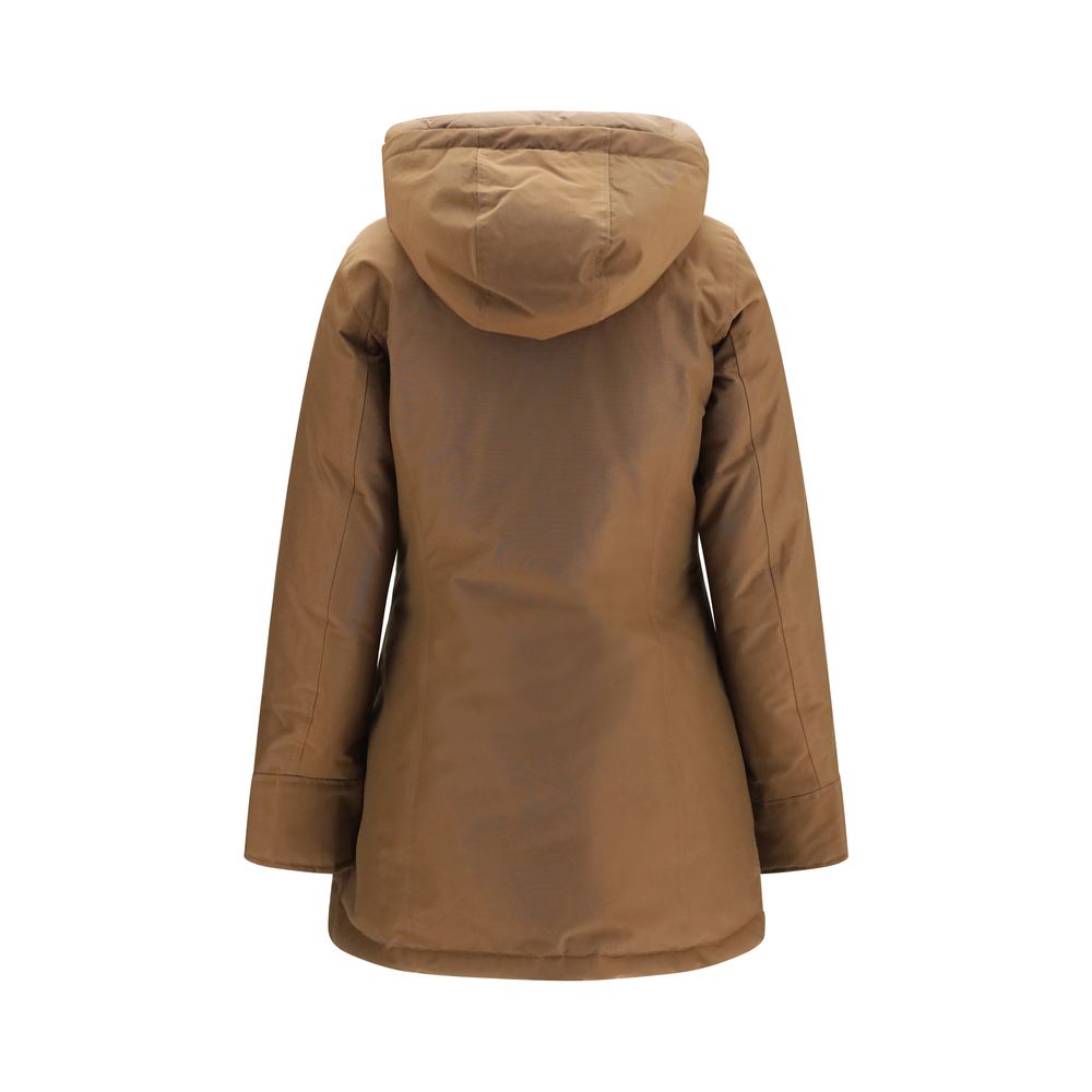 Brown Cotton Parka