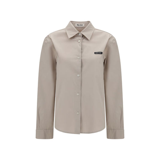 Gray Cotton Dress Shirt