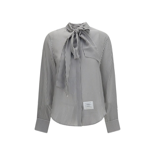 Gray Silk Pattern Shirt