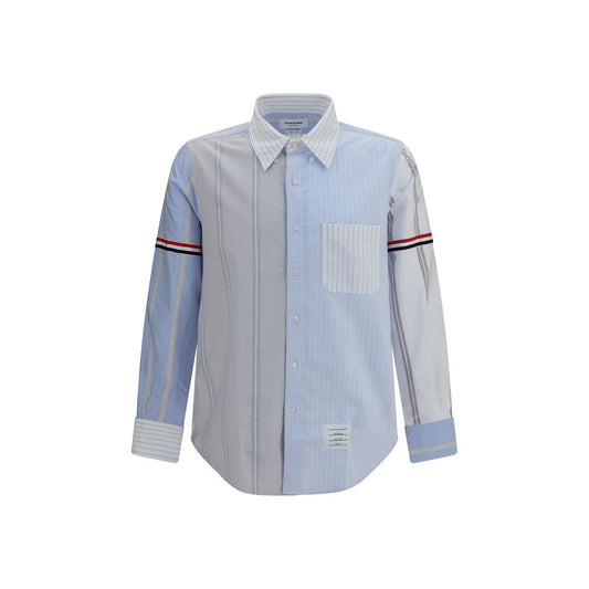 Blue Cotton Pattern Shirt