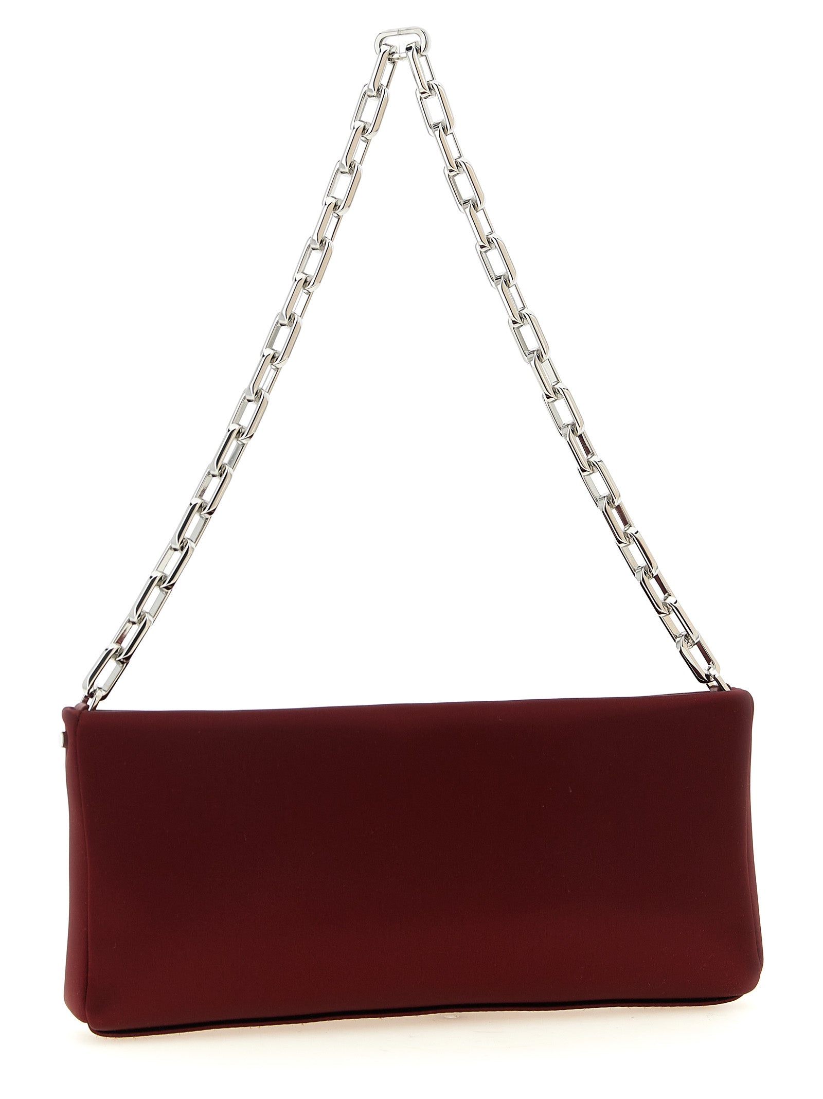 Bordeaux Elastane Clutch Bag